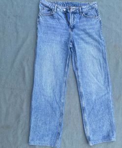 H&amp;m divided unisex baggy straight jeans
