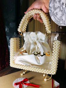 Elegant Pearl Embellished Gift Bag