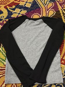 Grey &amp; Black "History 1988" Raglan Top
