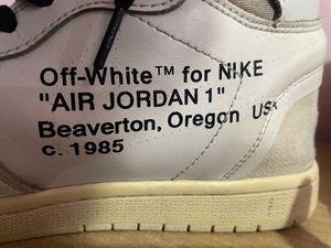 Nike Air Jordan 1 x Off-white ( Alsaka)
