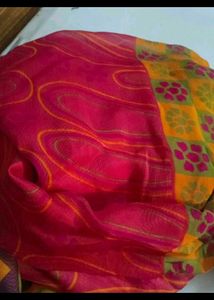 Vintage Pink &amp; Orange Saree