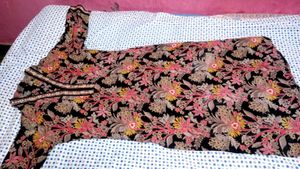 Elegant Floral Print Kurta Set