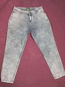 Dressberry Stylish Grey Denim Jeans-1