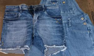 Jealous 21 Denim Dungaree Set for Girls | Blue