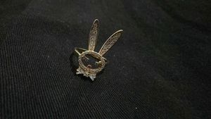 Cute Bunny Ring with Crystals
