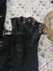 Black Embellished Saree