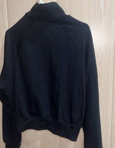 Zara Black Zip-Up Cropped Jacket