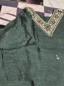 Party wear Silk kurta with dupatta