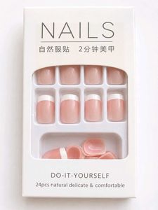 French Tip Press-On Nails Set
