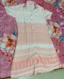 Pretty Pink Printed Dress