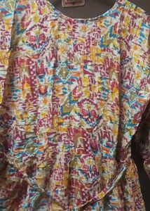 Pretty colourful short kurti