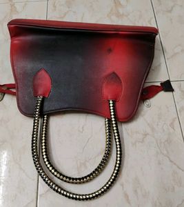 Ombre Red &amp; Black Handbag