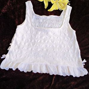 Zara Girls White Summer Top