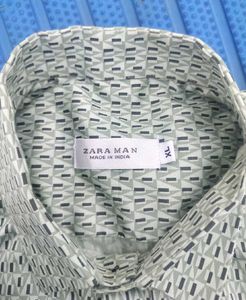 🗿🗺️OG Zara Man Geometric Print Shirt