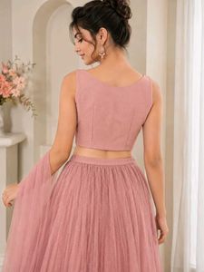 Designer Pink Lehenga Choli with Dupatta