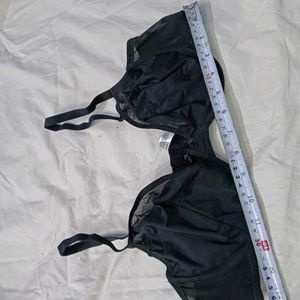 🪔 Elegant Black Sheer Detail Bra