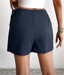 Navy Blue Wrap Skirt