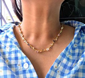 viral Rapunzel tulip necklace and wristlet set