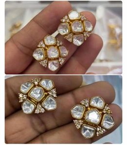 Elegant Kundan Stud Earrings