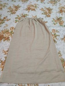 Beige Maxi Skirt