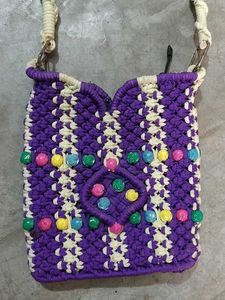 Handmade Macrame Crossbody Bag