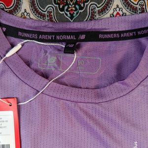 New Balance OG  Purple S Logo T-Shirt
