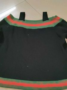 Stylish Black Off-Shoulder Sweater