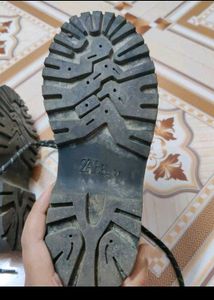 ZARA Kids Black Lug Sole Boots