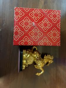 Golden Horse Showpiece with Box