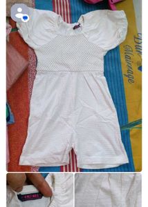 Embroidered White Cotton top