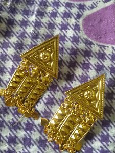 Gold-Plated Necklace and Earrings Set