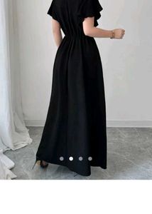 Savana Black Maxi Dress with Boho Print