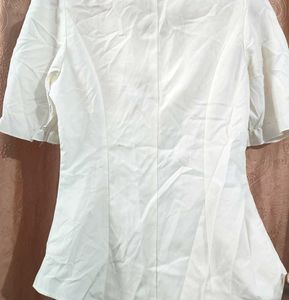 White Peter Pan Collar Blouse