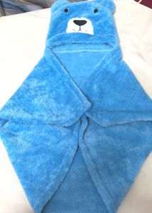 Cozy Blue Bear Blanket