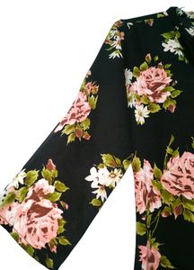 Black Floral Kurti 🖤