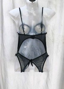 41127. Sheer Lace Bodysuit