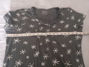 Cozy Star Print Nightgown
