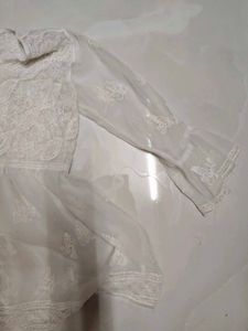 Elegant White Chikankari Kurti