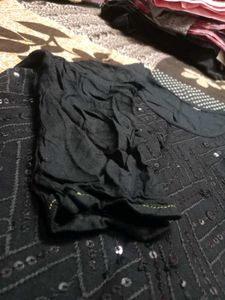 Elegant Black Sequined Kurta