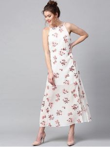 Sassafras Floral Spaghetti Dress