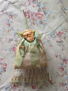 Set of 9 Satin Scrunchies &amp; handmade decoration