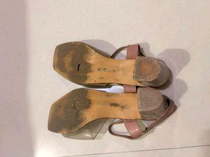 Stylish Pink Transparent Strap Sandals