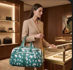 DAMILANO FLOWERY DUFFLE HANDBAG FOR LADIES