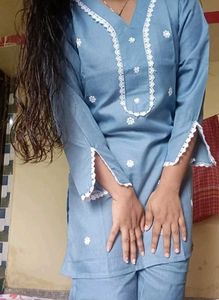 Woman blue cord set upto xxxl