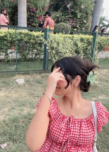 Red Gingham Off-Shoulder Top
