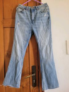 Flared Denim Jeans