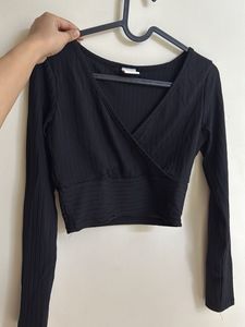 Black Long Sleeve Top