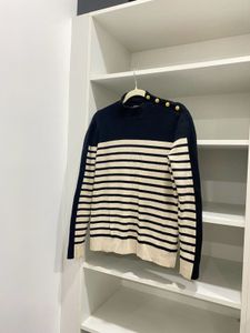 Women Stripe Pattern Jumper