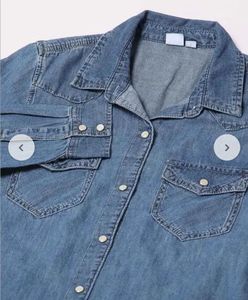 unisex Denim Western Shirt