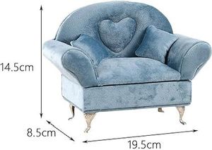 Adorable Blue Sofa Jewelry Box